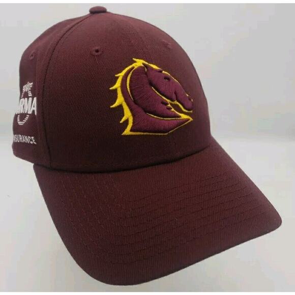 Brisbane Broncos Other - New Era Brisbane Broncos NRL Team Supporter Cap Hat Red Adjustable 2004 9forty